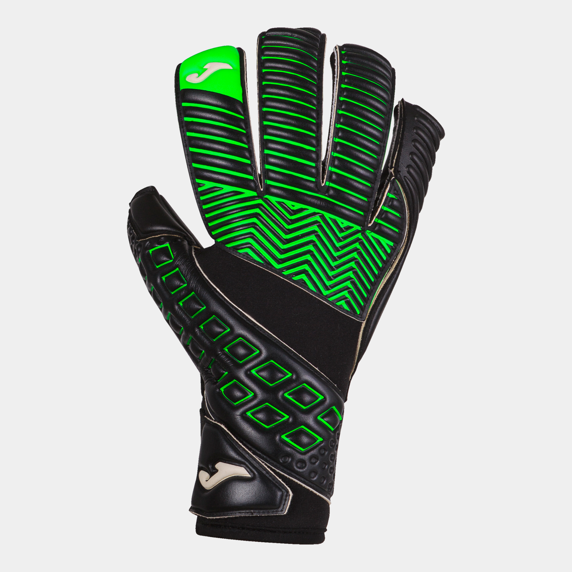 JOMA AREA 19 GOALKEEPER GLOVES - BLACK FLUO GREEN