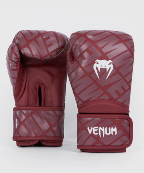 VENUM CONTENDER 1.5 XT BOXING GLOVES - BURGUNDY/WHITE