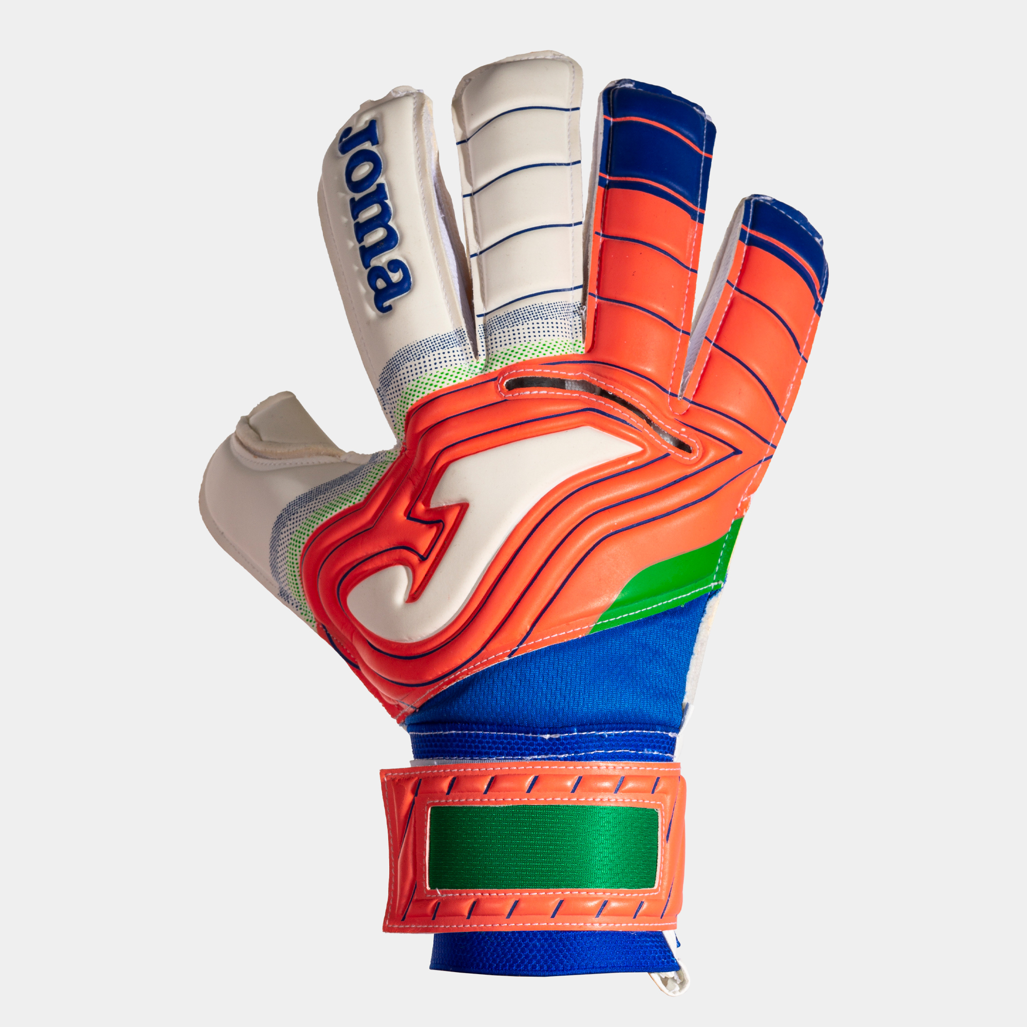 JOMA BRAVE GOALKEEPER GLOVES - WHITE FLUO CORAL