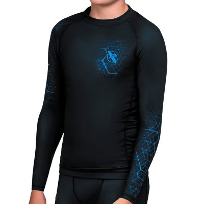 HAYABUSA GEO LONGSLEEVE RASHGUARD BLUE