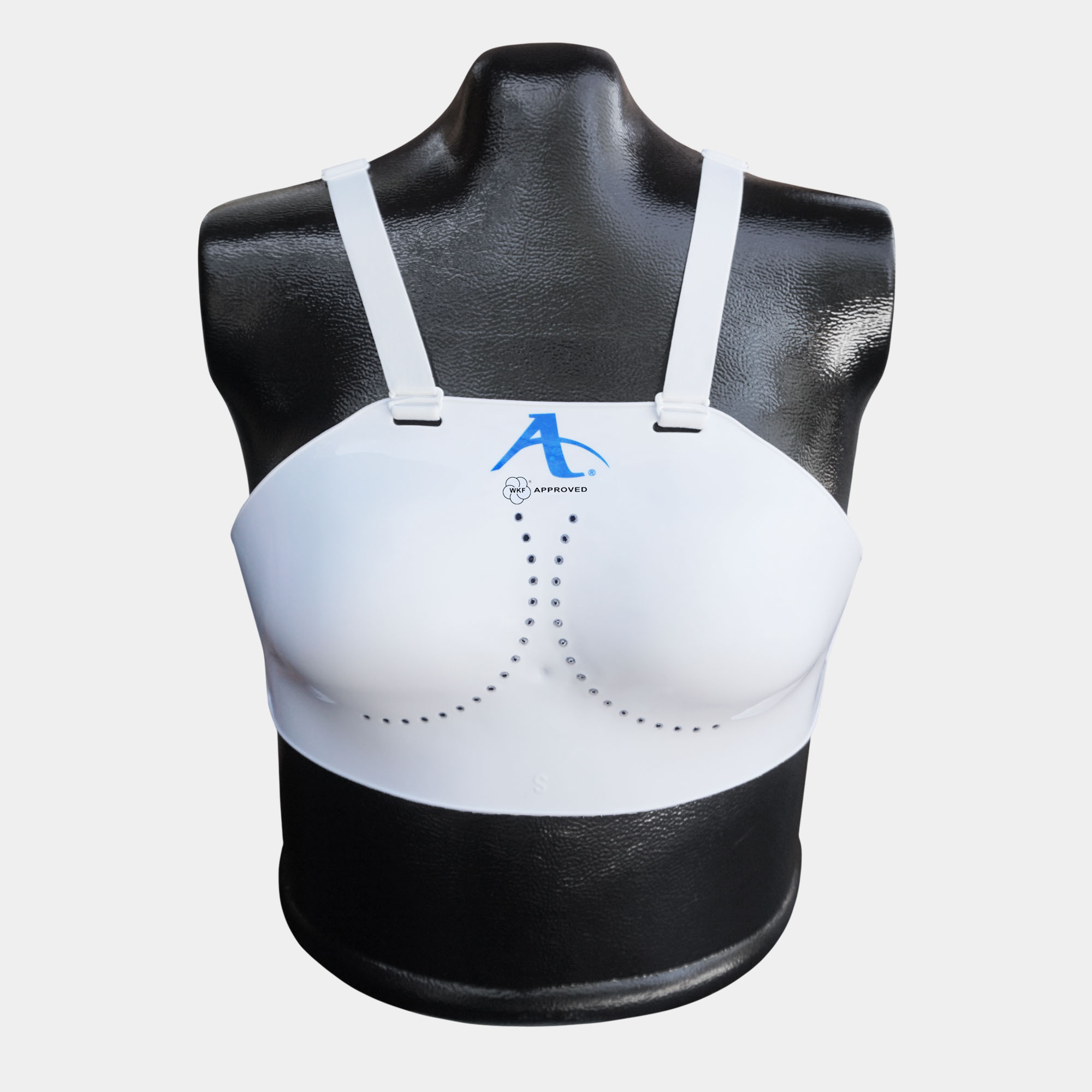 ARAWAZA PLASTIC GUARD WITH ELASTIC STRAPS - WKF APPROVED