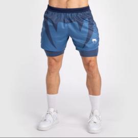 VENUM ATTACK MEN'S FIGHT SHORTS - NAVY BLUE - XXL