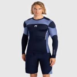 VENUM TEMPEST MEN'S LONGSLEEVE RASHGUARD - NAVY BLUE/BLUE