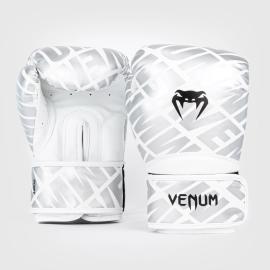 VENUM CONTENDER 1.5 XT BOXING GLOVES - WHITE/SILVER