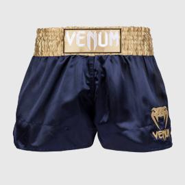 VENUM CLASSIC MUAY THAI SHORTS - NAVY BLUE/GOLD