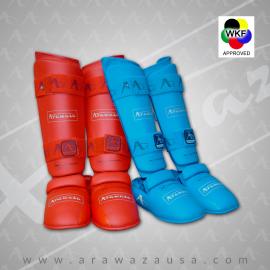 Arawaza WKF approved Shin pad & Removable instep pad