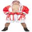 TOP TEN hooded Boxing robe FLAME RED